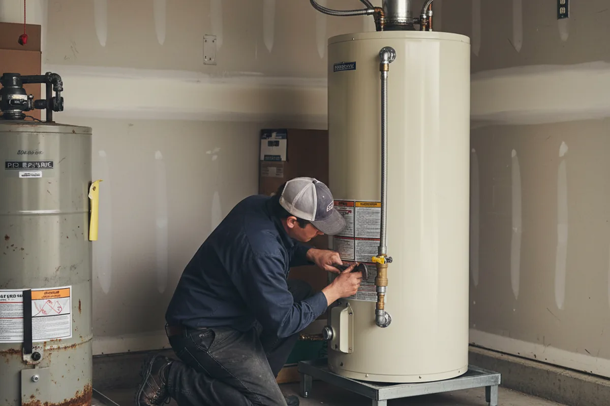Water heater and shutoff valve replacement in Swarthmore